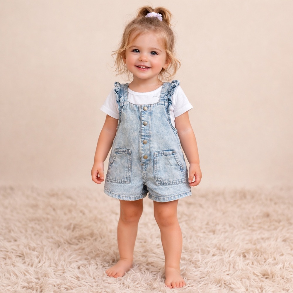 3T 7 For All Mankind overalls shorts